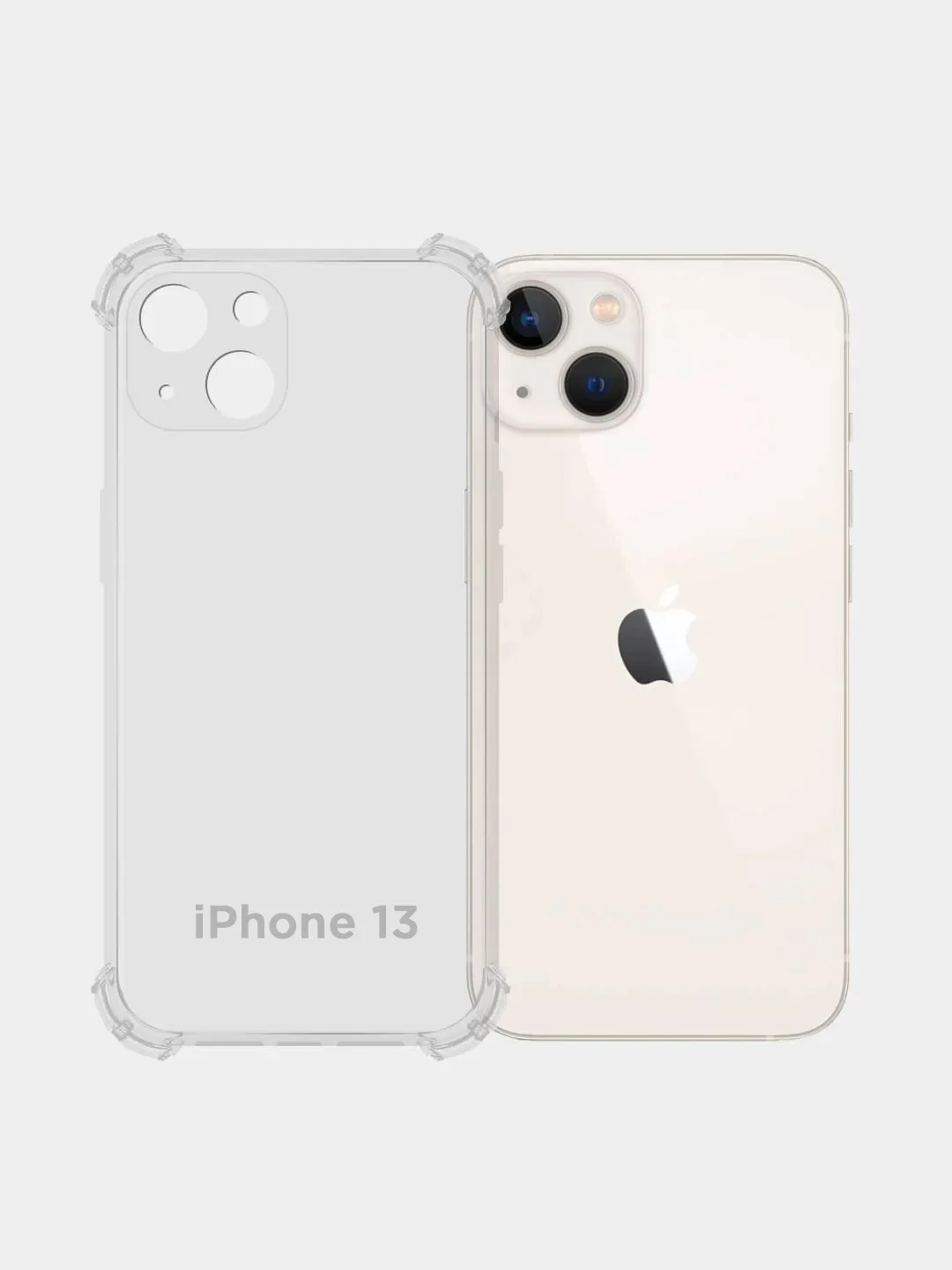 Чехол противоударный прозрачный с усиленными углами для Apple iPhone 11, 13, 13 Pro Max