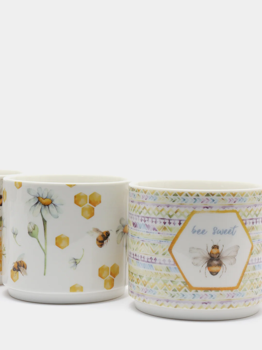 Набор кружек Lefard Honey Bee, на металлической подставке, 4 штуки, 360 мл
