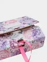 Пастельно-коралловый подарочная складная коробка 16,5х12,5х5 см, в трех расцветках
