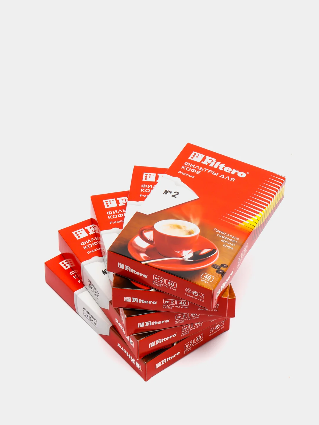 Комплект фильтров  для кофеварок Filtero Premium №2/200  Белые