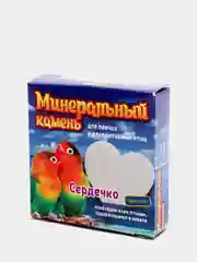 Минеральный камень для птиц "Перрико", в виде сердечка, коробка, 12 г
