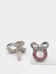 Розовый серьги