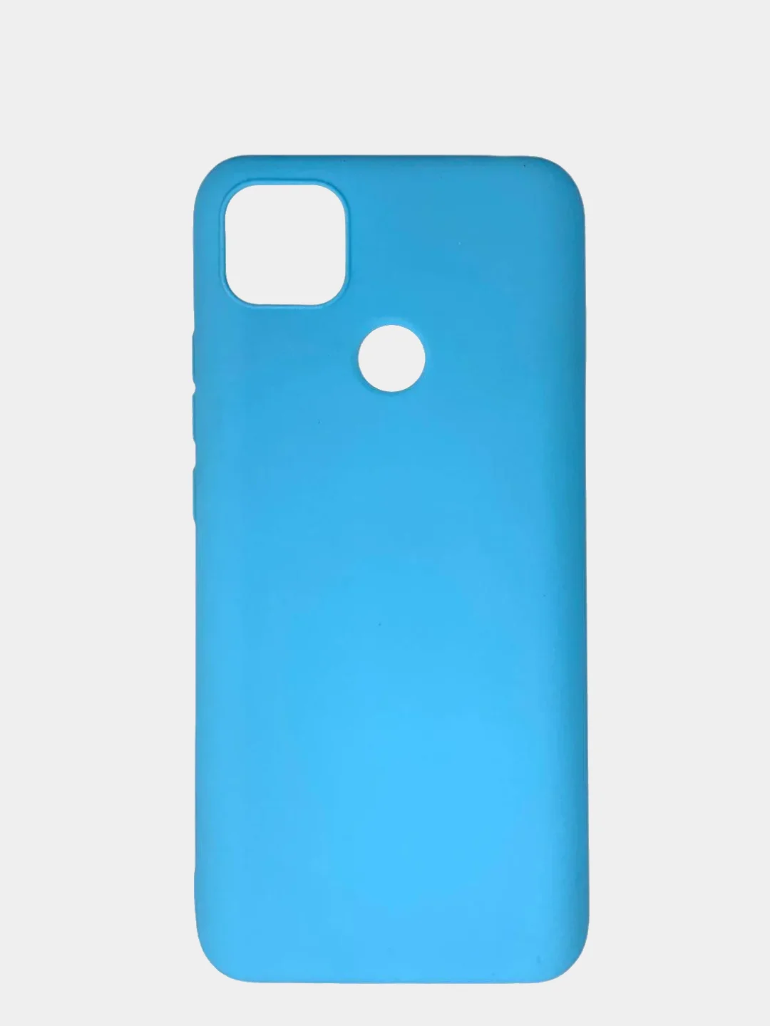 Голубой чехол Xiaomi Redmi 9C / Сяоми Редми 9С силиконовый, цветной, матовый