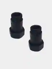 Соединение прям. г/ш 1"х3/4" (Черный муар) INDIGO пара