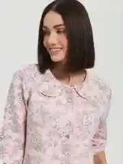 Халат женский стеганый на пуговицах