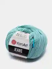 Голубой пряжа YarnArt Jeans, 55% Хлопок, 45% Акрил, 50 г, 160 м  (часть1) Ярн Арт Джинс