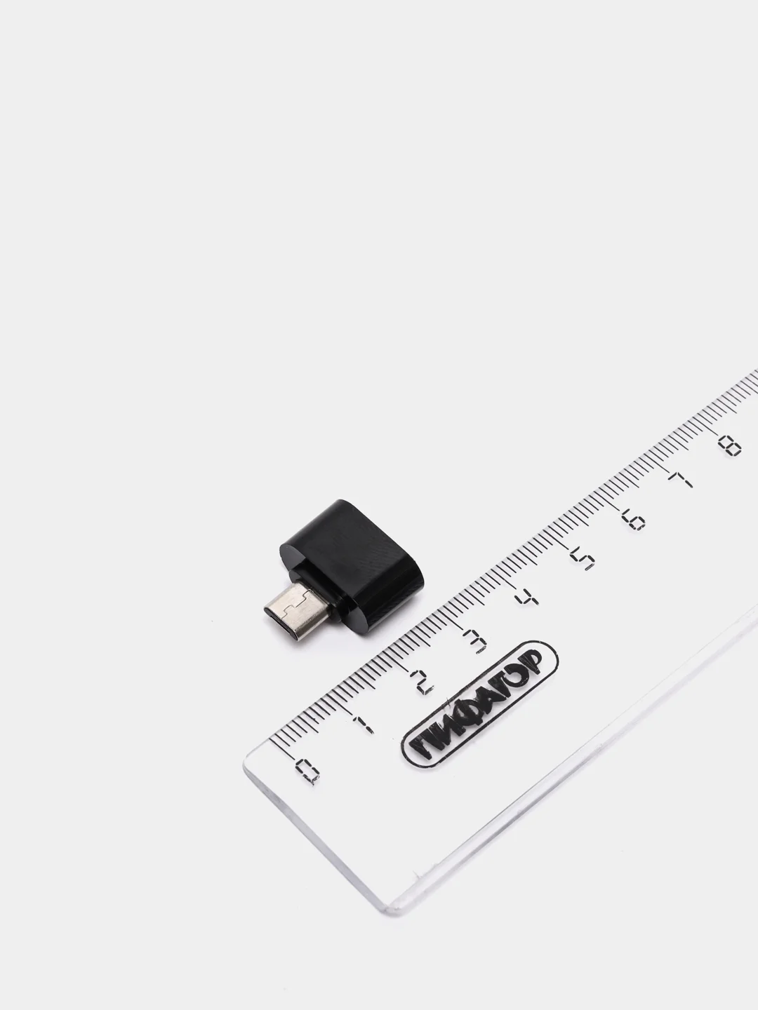 Черный переходник OTG с USB на мiсro-USB