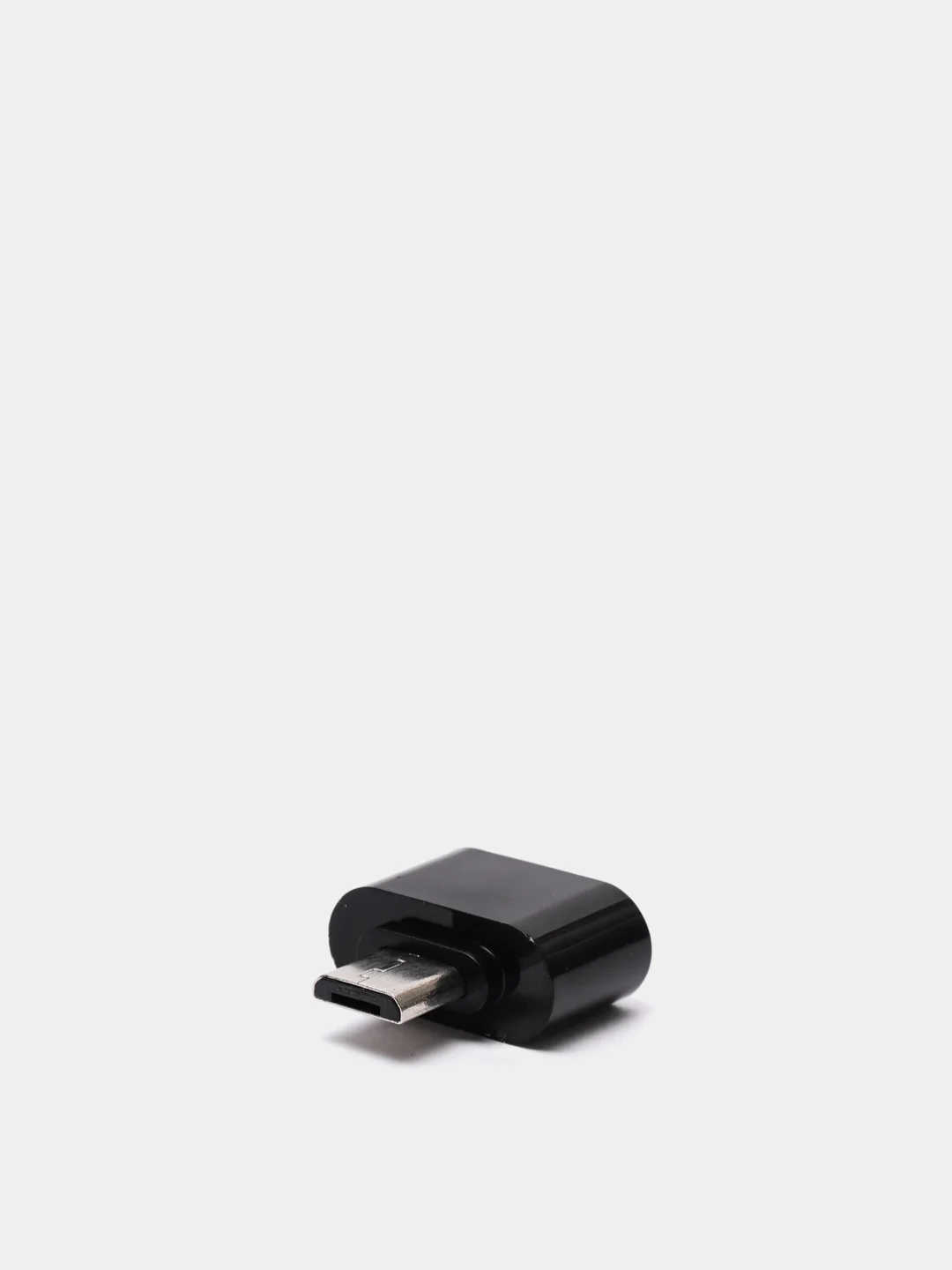 Черный переходник OTG с USB на мiсro-USB