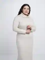 Бежевый платье миди Raposa 213MLK