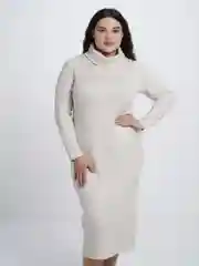 Бежевый платье миди Raposa 213MLK