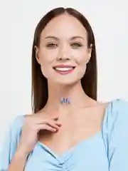 Лавандовый чокер "Бабочка"