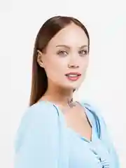 Серый чокер "Бабочка"