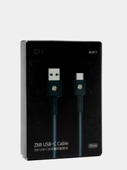 Кабель Xiaomi ZMI, USB / Type-C, синий, 30 см
