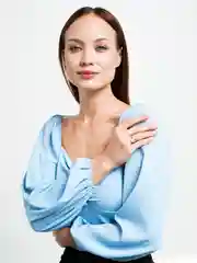 Розовый кольцо "Луна со звездой"