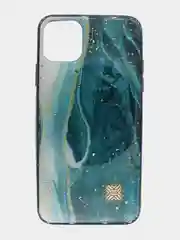 Чехол для iPhone 11 Pro Max Мрамор Бирюзовый