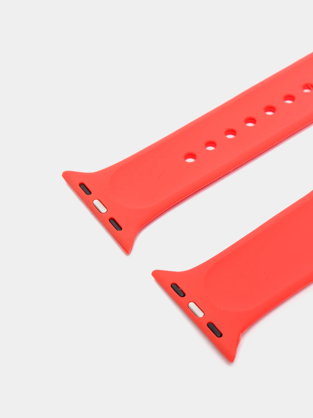 Коралловый силиконовый ремешок для Apple Watch 4, 5, 6, 7, 8, SE на 38/42/40/44/41/45