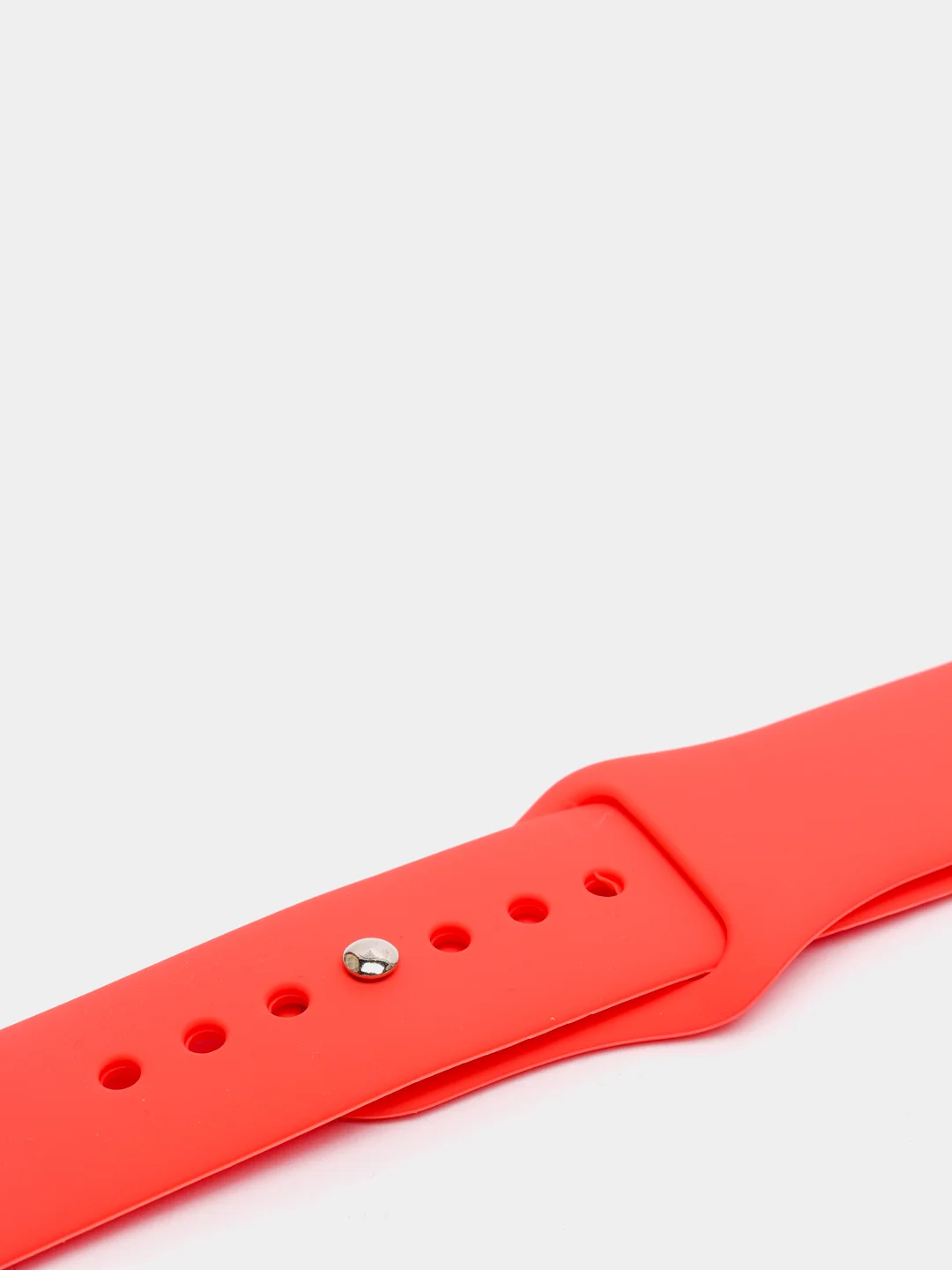 Коралловый силиконовый ремешок для Apple Watch 4, 5, 6, 7, 8, SE на 38/42/40/44/41/45