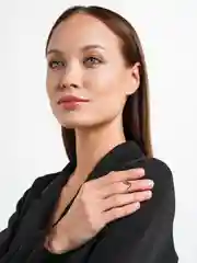 Серебряный кольцо "V-образное"