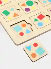 Развивающая игра Мемори "Фигуры", из дерева