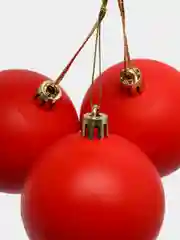 Красный елочные игрушки, набор шаров, 3 штуки d-5,5 см