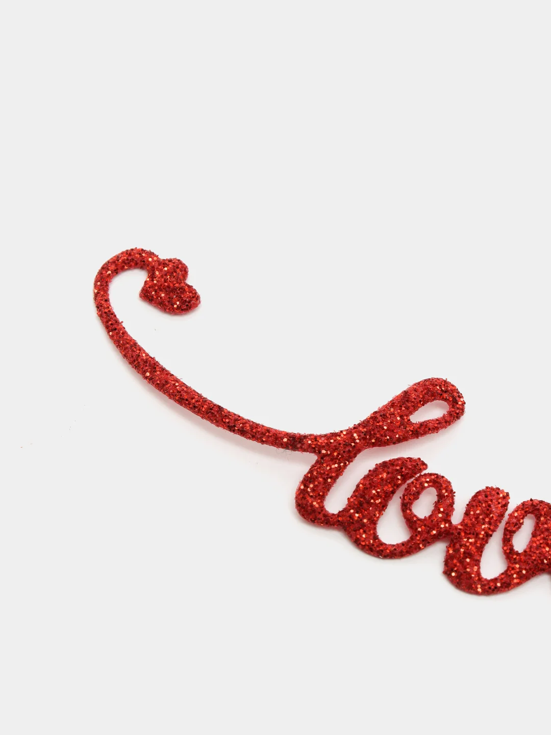 Красный надпись Love для декора и скрапбукинга, 10.3х2.3см