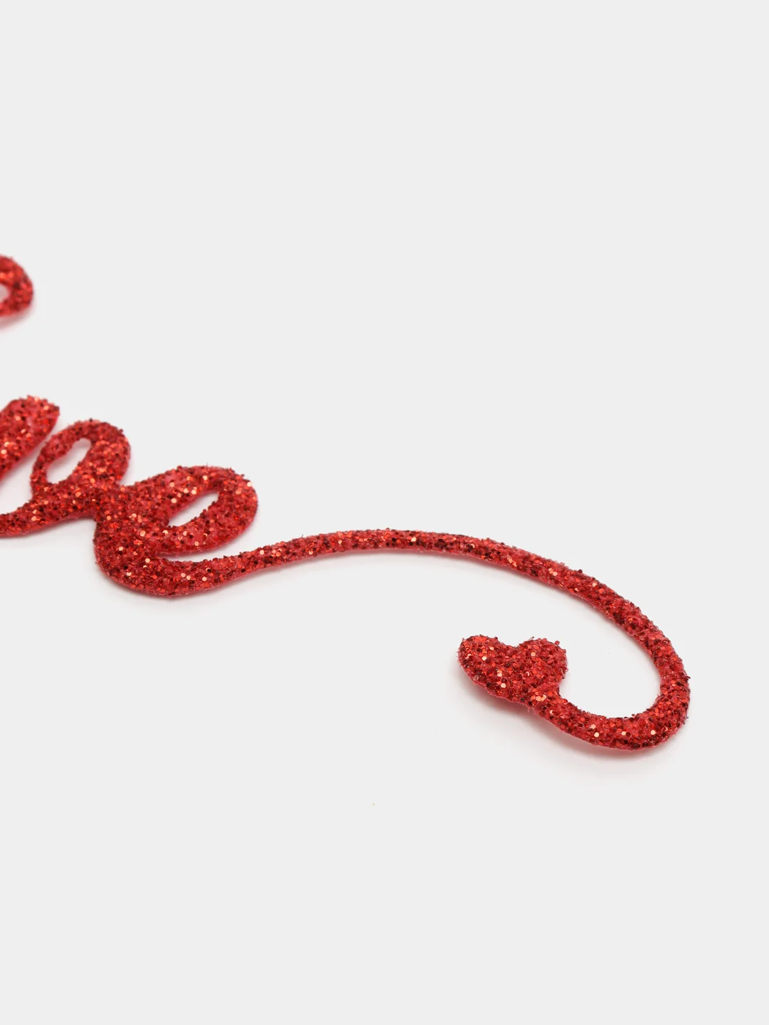 Красный надпись Love для декора и скрапбукинга, 10.3х2.3см