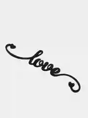 Черный надпись Love для декора и скрапбукинга, 10.3х2.3см