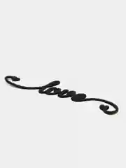 Черный надпись Love для декора и скрапбукинга, 10.3х2.3см