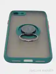 Зеленый чехол противоударный iPhone 7, iPhone 8, SE 2020 с магнитом и кольцом
