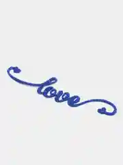Синий надпись Love для декора и скрапбукинга, 10.3х2.3см