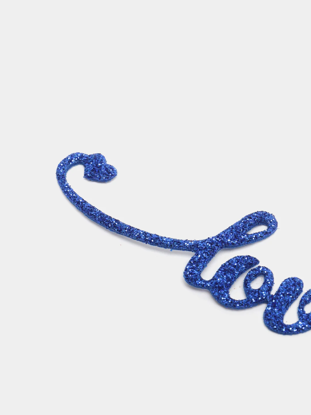 Синий надпись Love для декора и скрапбукинга, 10.3х2.3см