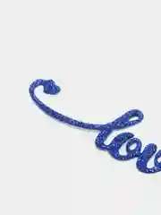 Синий надпись Love для декора и скрапбукинга, 10.3х2.3см