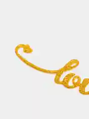 Золотой надпись Love для декора и скрапбукинга, 10.3х2.3см