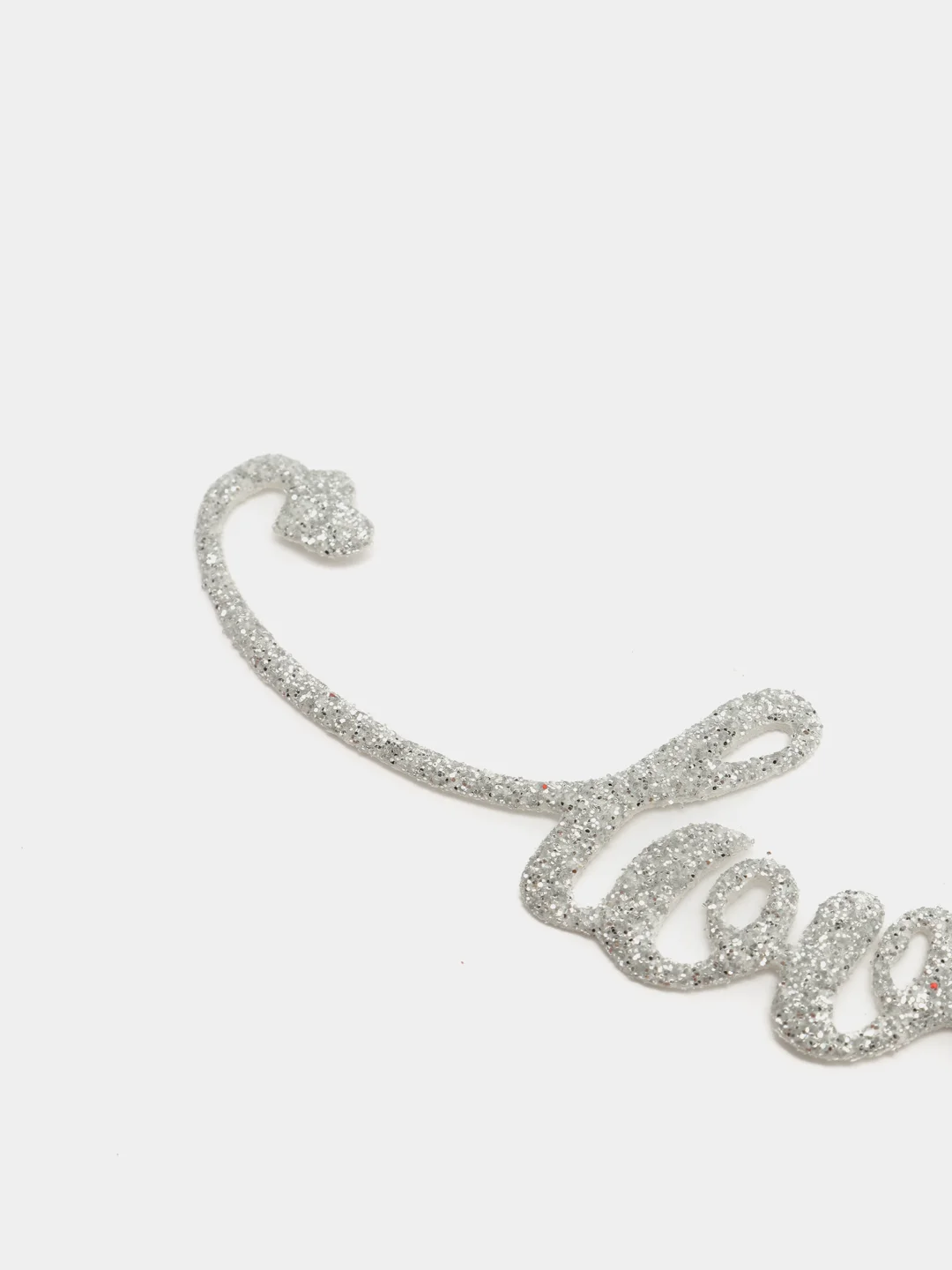 Серебряный надпись Love для декора и скрапбукинга, 10.3х2.3см