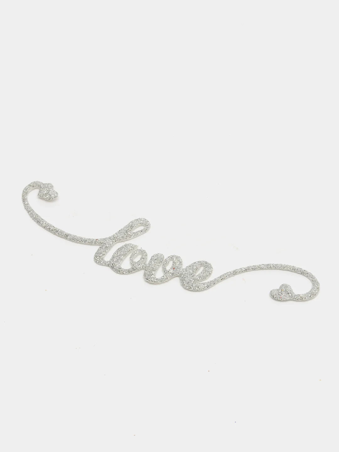 Серебряный надпись Love для декора и скрапбукинга, 10.3х2.3см