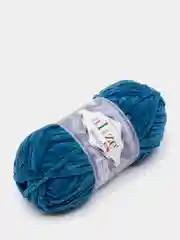 Морской пряжа плюшевая Alize Velluto, 100% микрополиэстер, 100 г, 68 м