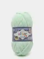 Лайм пряжа плюшевая Alize Velluto, 100% микрополиэстер, 100 г, 68 м