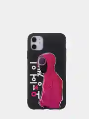 Хром чехол "Игра в кальмара" iPhone 6S, 7, 8 Plus, XR, 11, 12 Mini 13 Pro Max силиконовый айфон