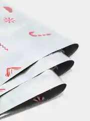 Серый металлик мешок пакет подарочный 3 шт/ 10 шт Новый год/Рождество