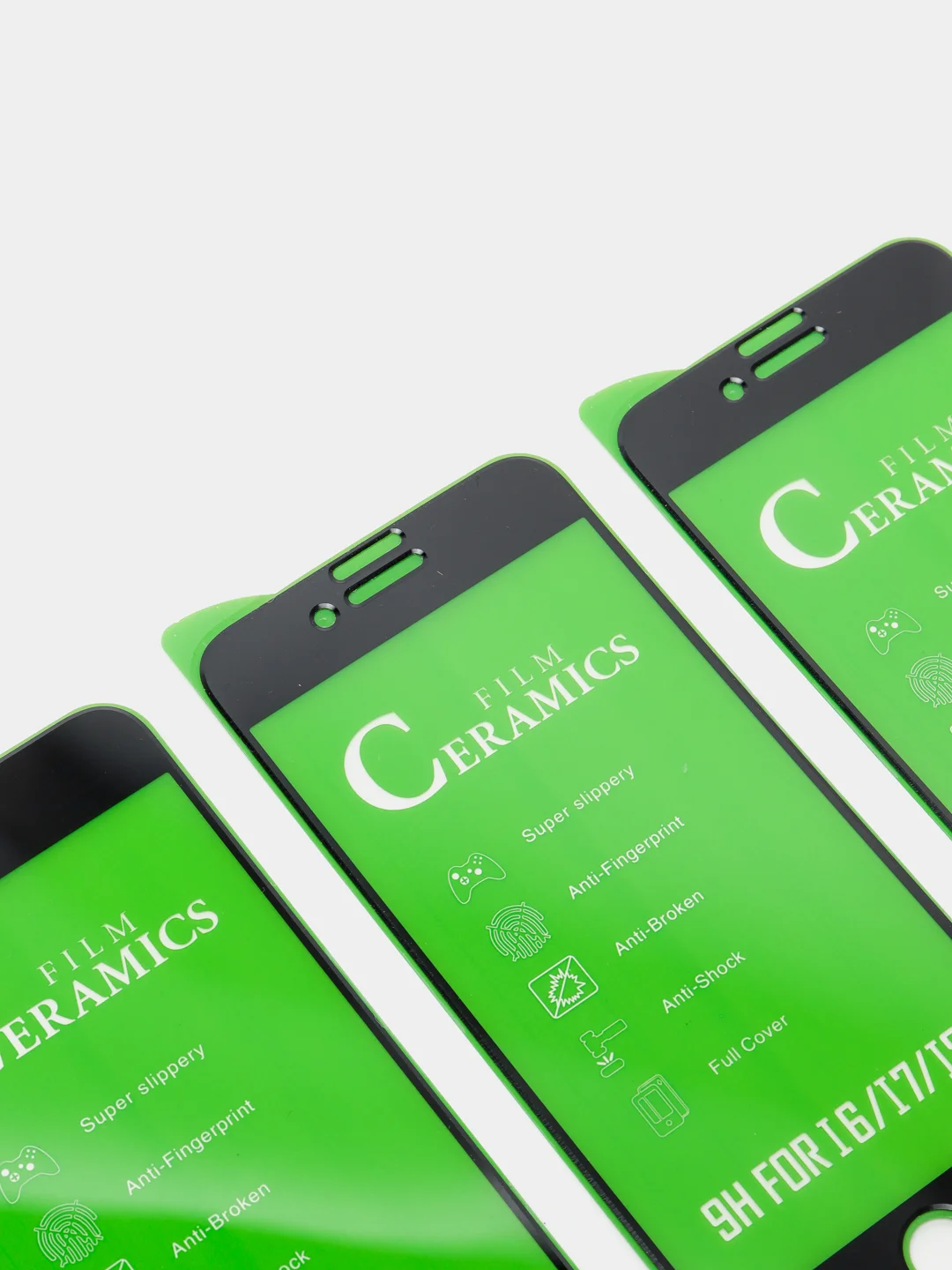 Защитное стекло, керамическое, для iPhone 6 / 7 / 8 / Se, 3 штуки
