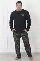 Хаки пижама мужская, костюм домашний