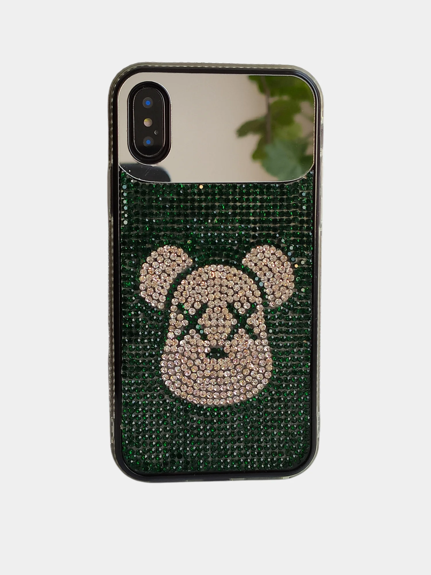 Зеленый чехол с блестками и зеркалом для iphone 6 6s 7/8 7+ 8 plus xs xr xs max 11 pro max 11 про