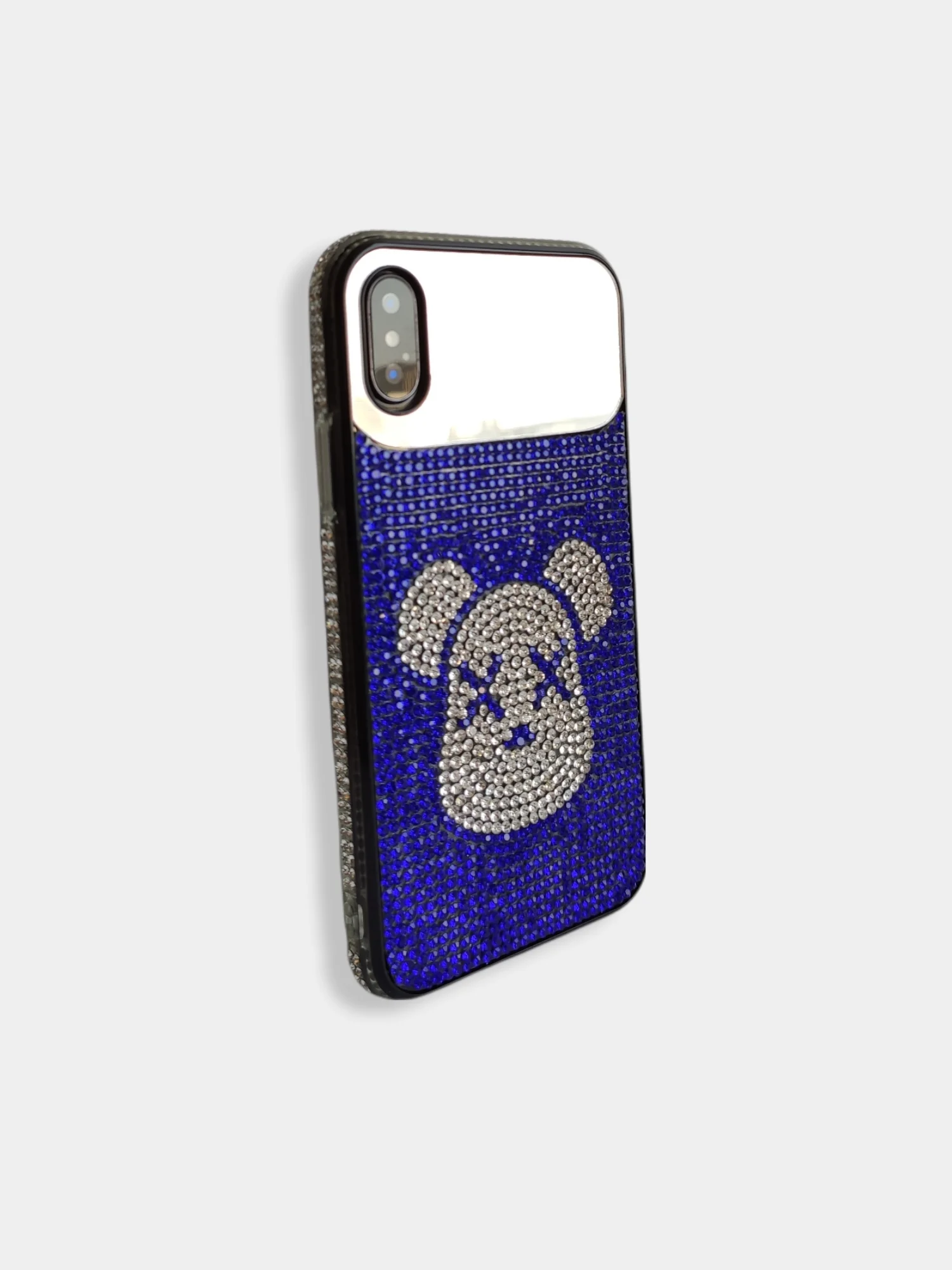 Синий чехол с блестками и зеркалом для iphone 6 6s 7/8 7+ 8 plus xs xr xs max 11 pro max 11 про