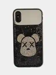 Черный чехол с блестками и зеркалом для iphone 6 6s 7/8 7+ 8 plus xs xr xs max 11 pro max 11 про