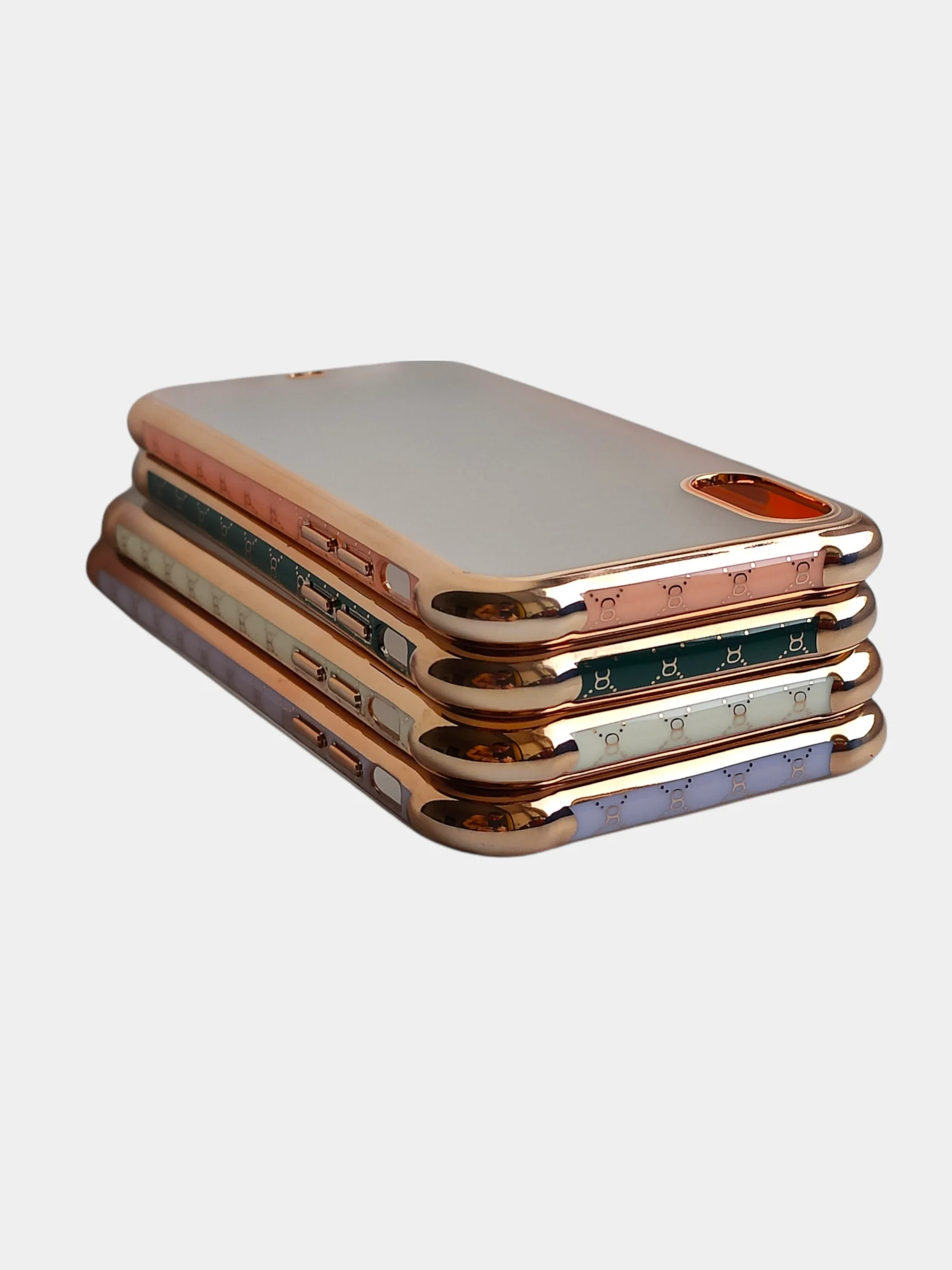 Бежевый чехол накладка на айфон с кантом для iphone xs max
