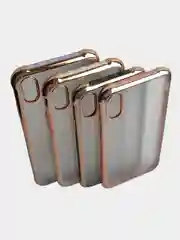 Бежевый чехол накладка на айфон с кантом для iphone xs max