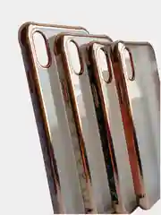 Бежевый чехол накладка на айфон с кантом для iphone xs max