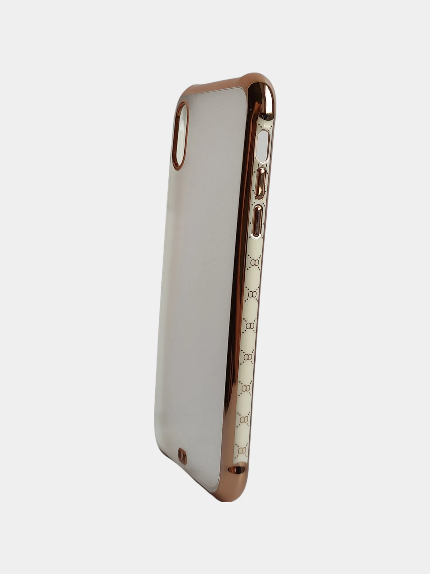 Белый чехол накладка на айфон с кантом для iphone xs max