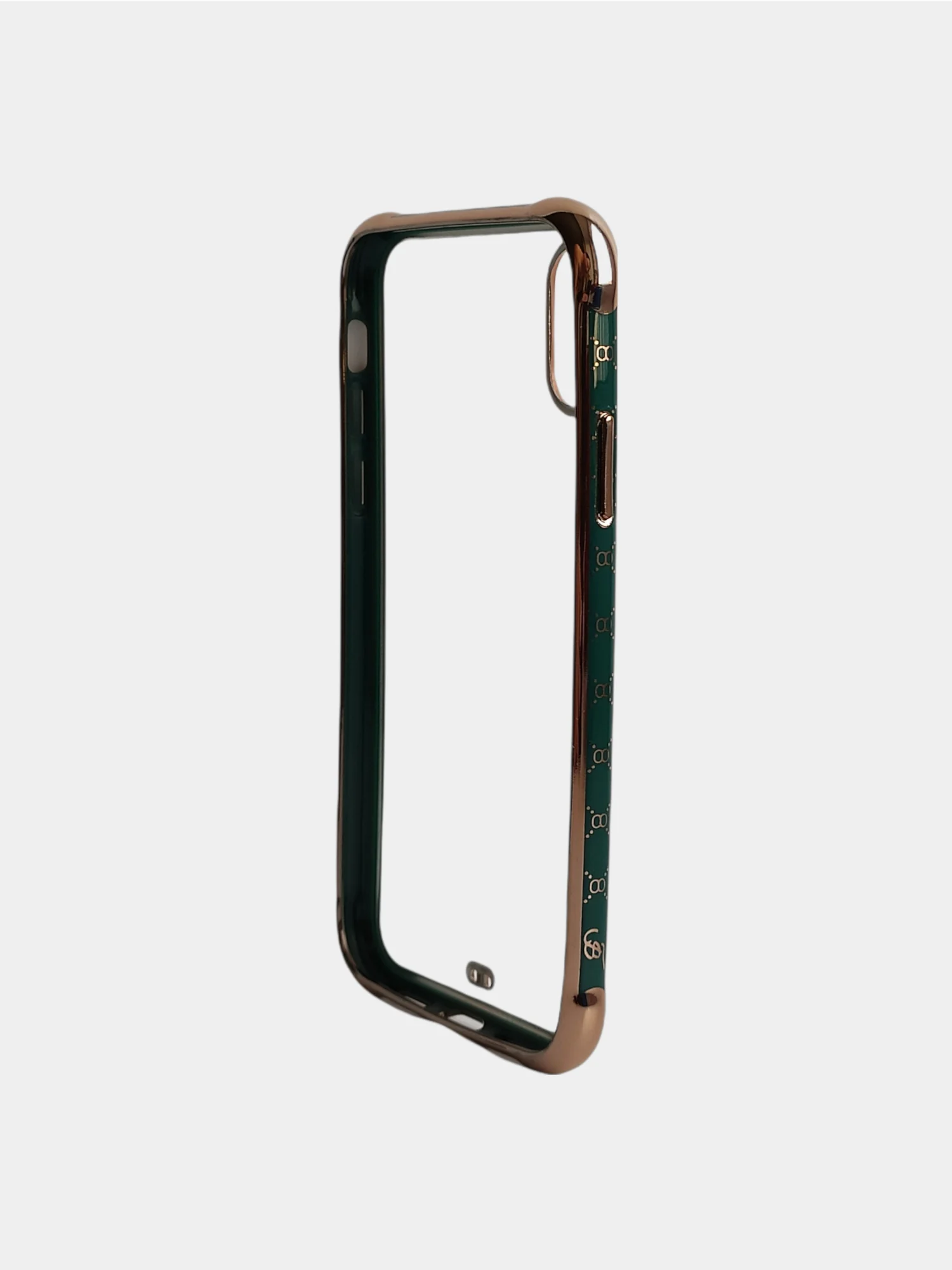 Зеленый чехол накладка на айфон с кантом для iphone xs max