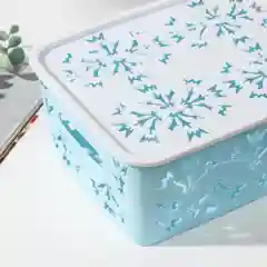 Розовый контейнер для хранения с крышкой